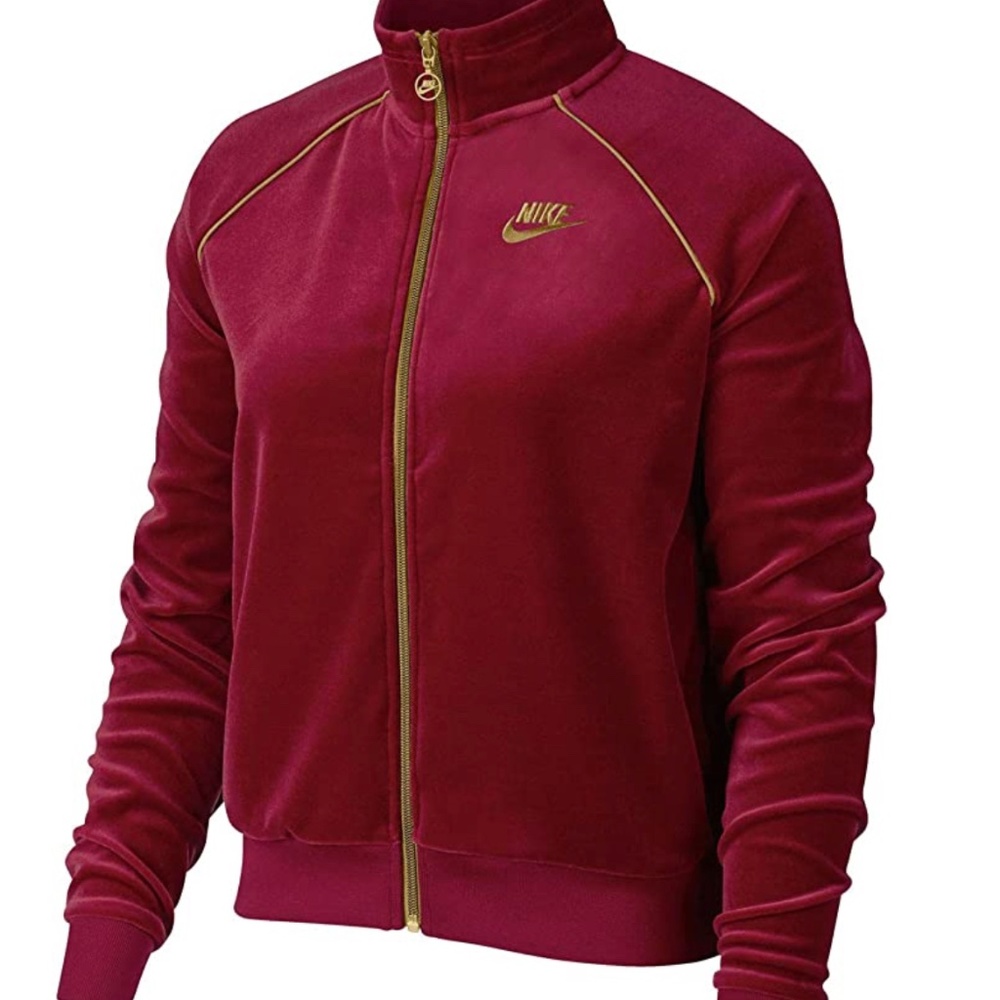 Nike Women's Full Zip Velour Jacket AQ7977-618